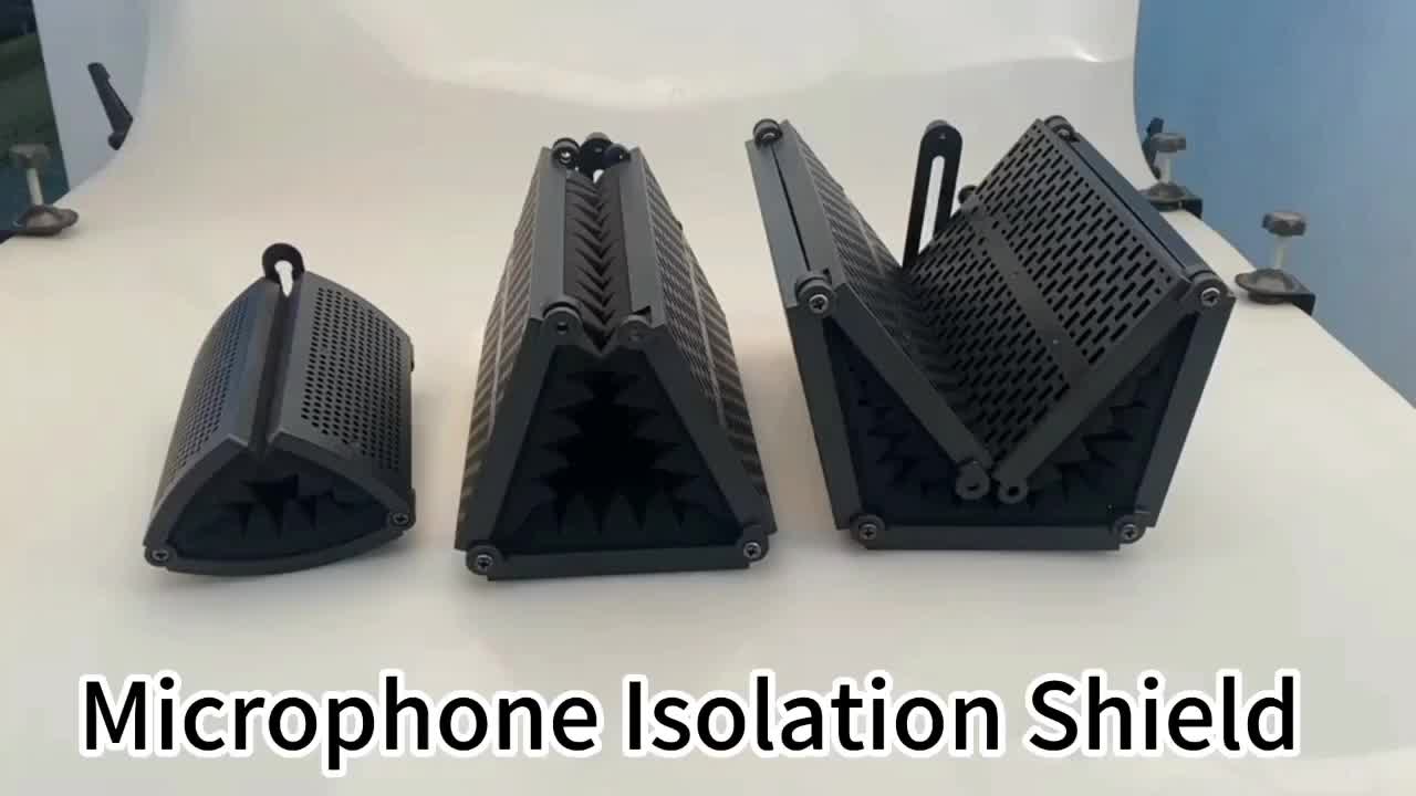 vocal booth Recording Microphone Isolation Shield paket karaoke sound system Stand Mic Pop Filter