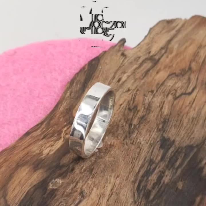 Cincin Simple Perak 925 Asli Wanita Pria Silver Ring Lingkar Polos Flatido