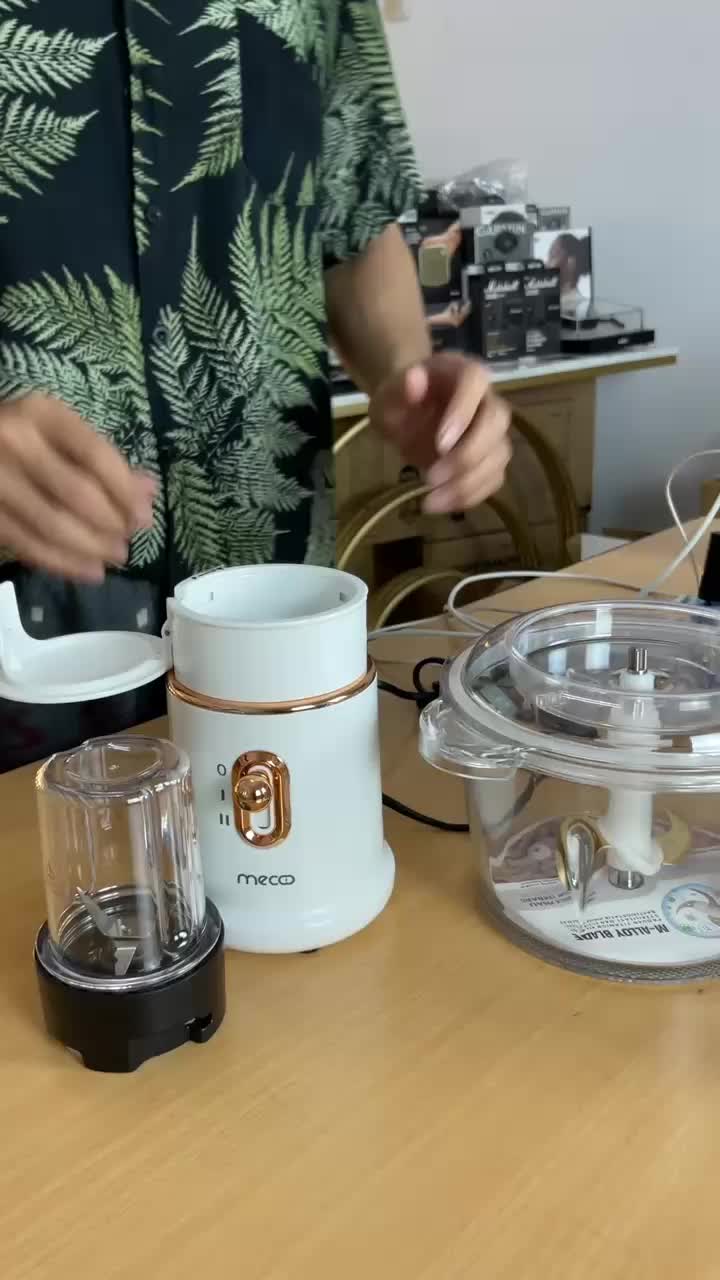 Mecoo Chopper Blender Food Processor Grinder 5 in 1 Mecco