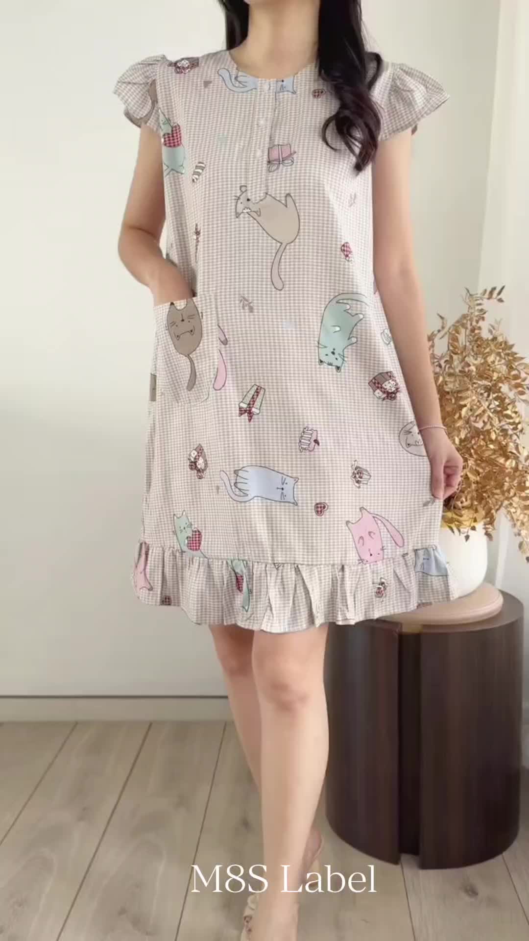 Ld 100 Anita Dress Daster Rayon Bumil Busui Friendly By M8S Label