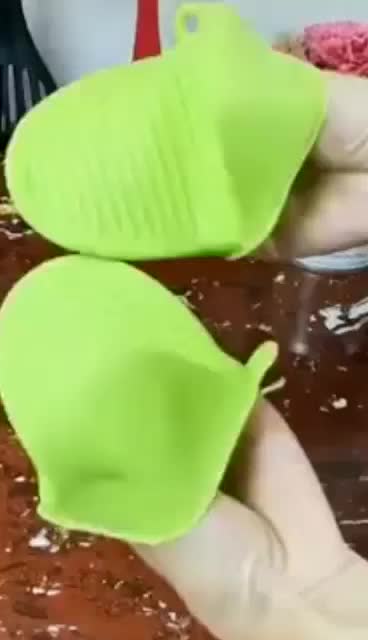 HL0174 Sarung Jari Oven Anti Panas Clip Pelindung Tangan Dapur Silicon Silikon