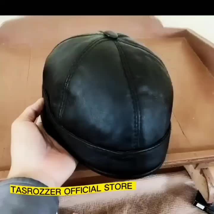 Peci uas kulit sapi made in garut Hitam