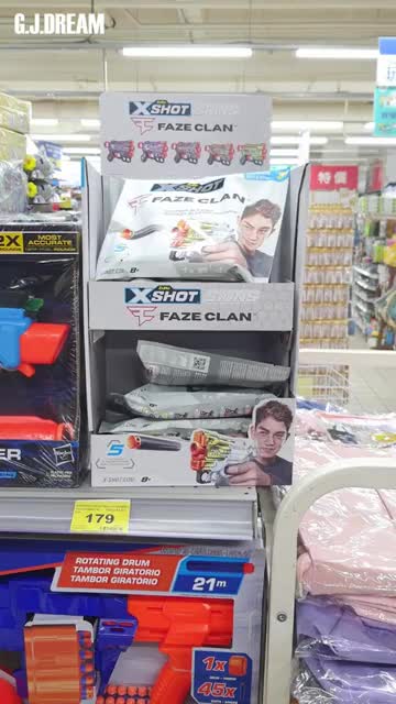 Mainan Blaster XSHOT Skins Series 1 Menace Faze Blind (4 Darts) Toy