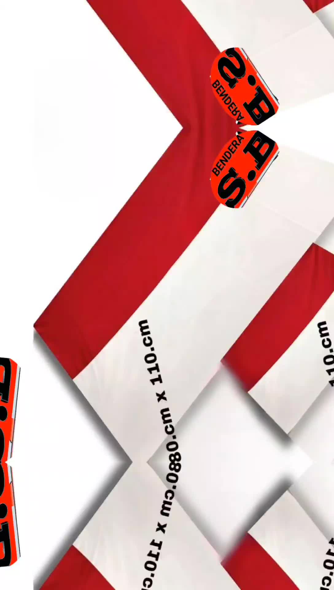 bendera merah putih All varian harga / pcs bahan kain poliester untuk ukuran 5 varian berbeda beda