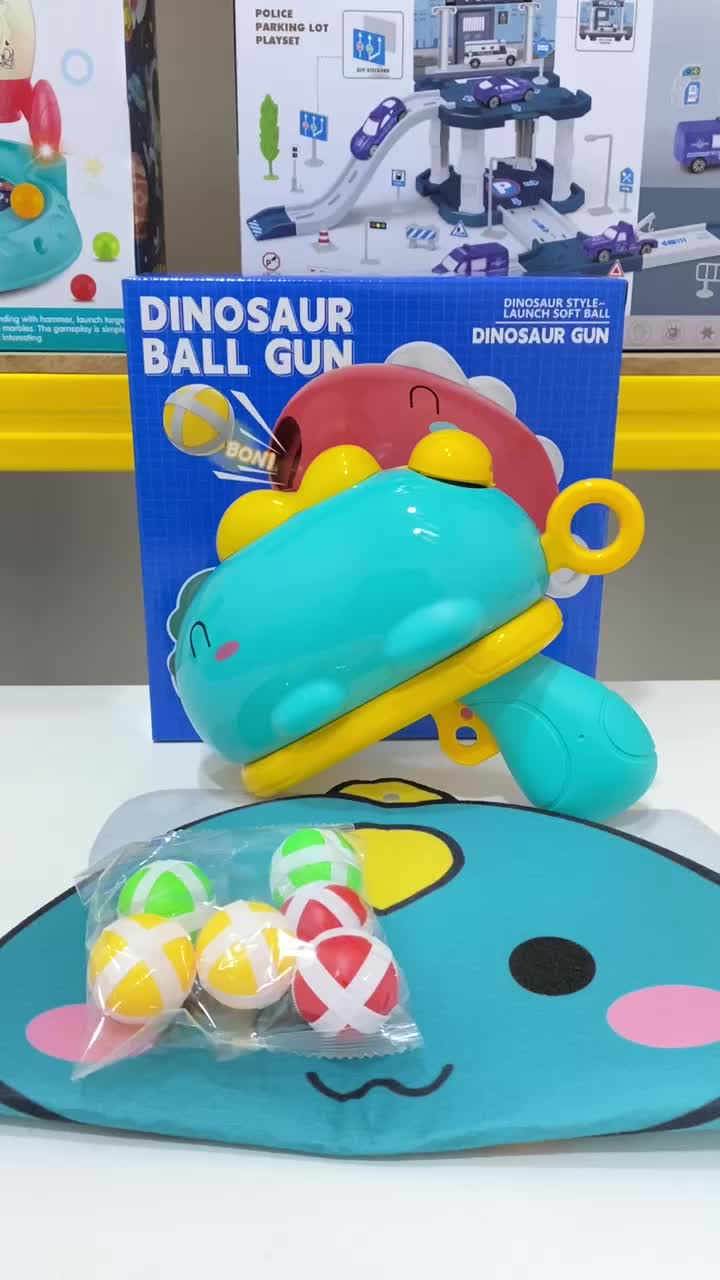 Mainan Anak DINOSAUR BALL GUN WOBEIXING 678-3 Mainan Tembakan Bola Target Dinosaur Anak Mainan Anak Perempuan - Mainan Anak Laki Laki