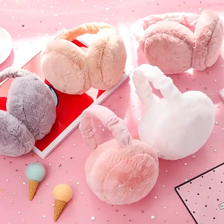 Earmuff Lipat Anak Bayi Dewasa Penutup Telinga Musim Dingin Lucu