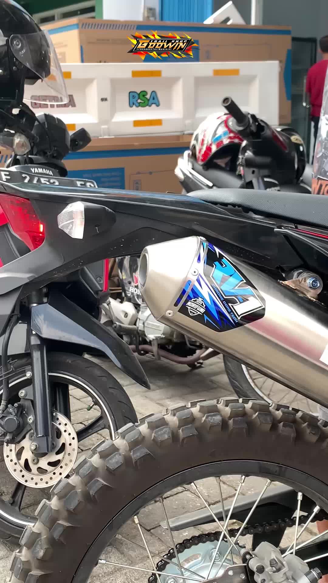 Knalpot Original Norifumi RV1 N4 GRIDZ Chrome KLX BF DT CRF 150L WR 155 STANDAR