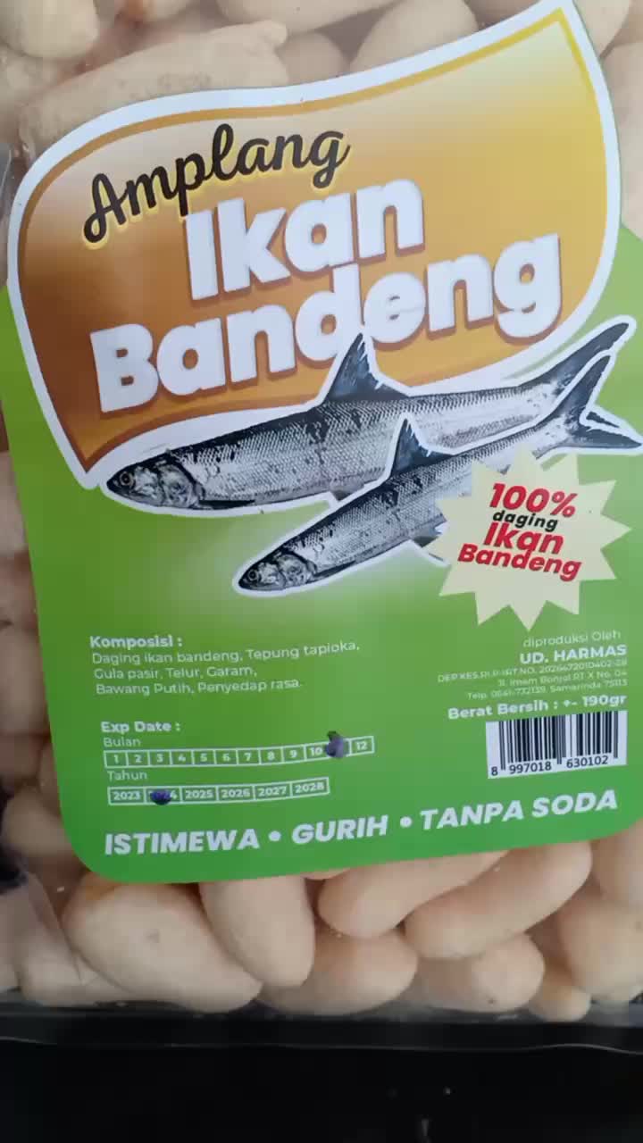 Amplang Ikan Bandeng Produksi UD Harmas Kuku Macan Khas Samarinda
