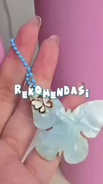 CHARM BUTTERFLY AKRILIK RESIN GLITER