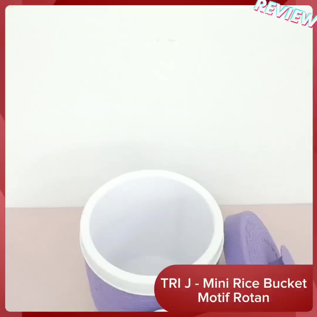 ENVIO - TRI J - Mini Rice Bucket Motif Rotan (Termos Nasi & Es) 3.5L (Kode 6.5)