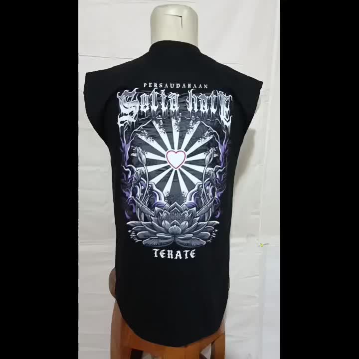 Kaos Singlet PSHT Sablon DTF Motif Terate Distro Terbaru - SH Terate - 1922 - Pria ,Katun, Oblong, Hitam, Dewasa, Atasan, Cowok, Keren