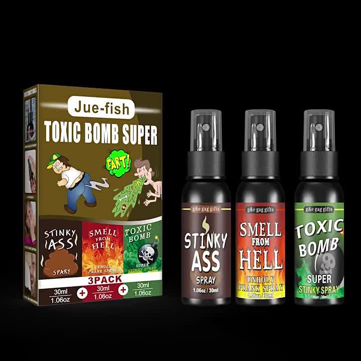30ml Fart Spray Mainan Kentut Semprotan Bau Tai Alat Prank Mainan Aneh Maina Lucu Utk Dewasa/Anak