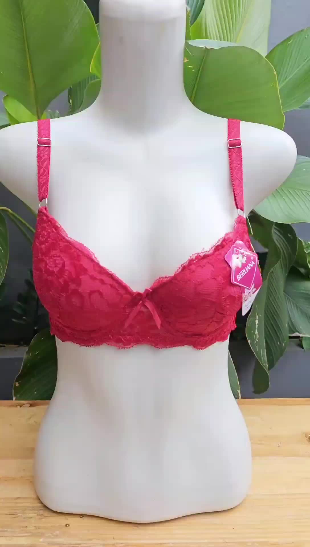 1 PCS Bh Bra Busa Kawat Brukat Berliana Push Up Dewasa Remaja Cup B Size 34 36 38 40 Murah Berkualitas Lembut Nyaman Katun Tebal Tipis Harian Wanita