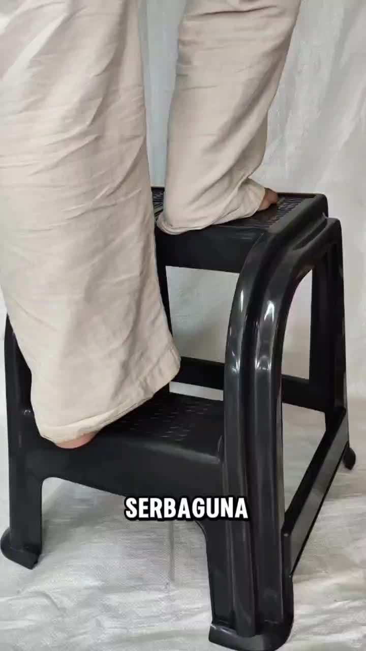 CLARIS Kursi Tangga Plastik Bangku Pijak Tangga Wastafel Anak Tangga Dua Tingkat - 5251