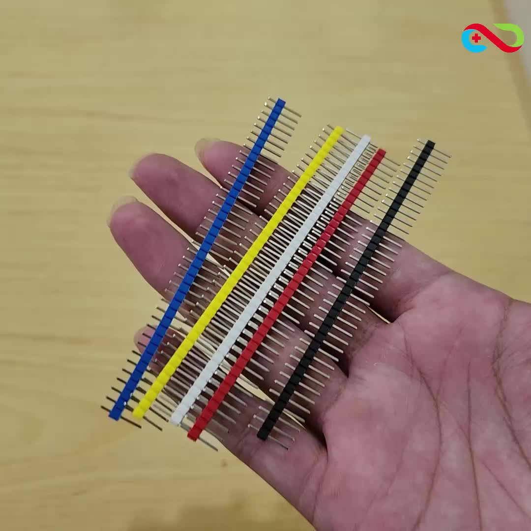 [CNC] PIN HEADER MALE STRIP SINGLE ROW 1X40 2.54MM BLACK HITAM