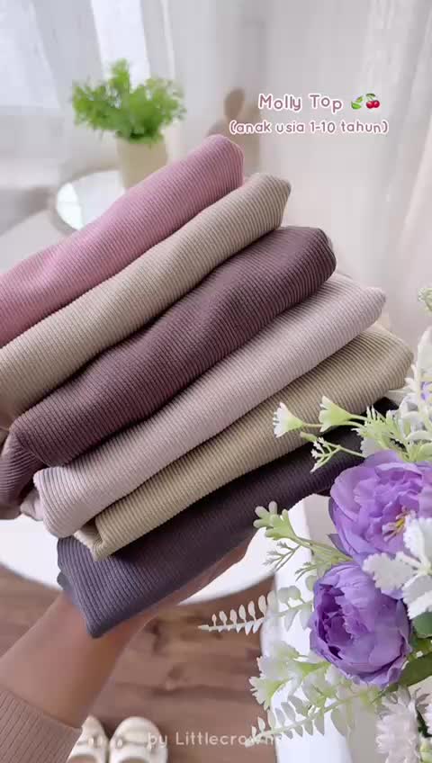 Littlecrownn - [VOL 2] Molly Top | Baju Anak Perempuan | Atasan Knitt Anak Perempuan Kekinian