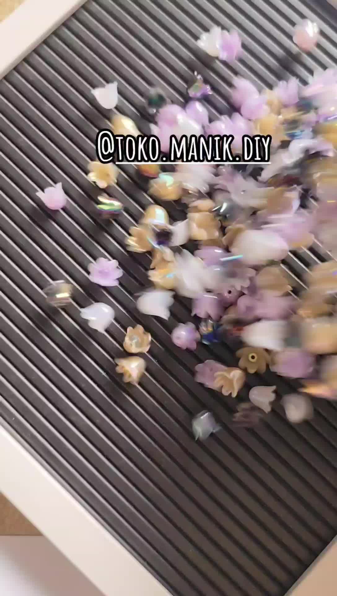 25pcs glass beads 8mm manik kaca bulat premium