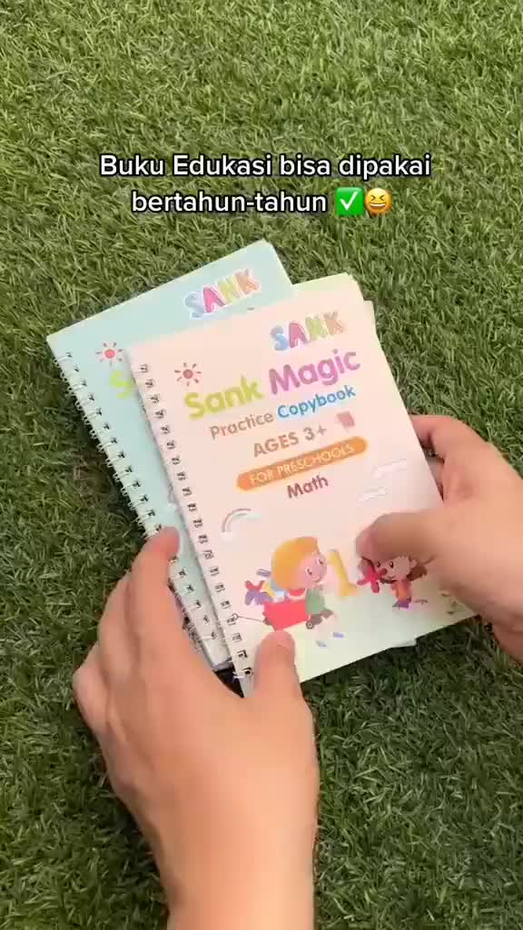 Buku Sank Magic 1 Shet isi 4 Buku +5 refil Buku Edukasi Anak
