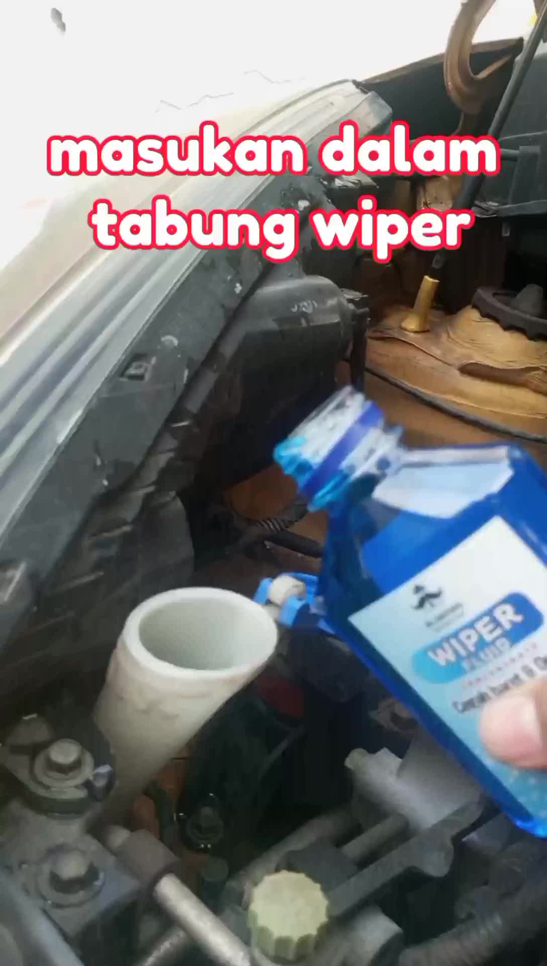 cairan wiper fluid pembersih kaca depan concentrat untuk 4 liter mr ompong Car Karet awet cegah decit dan baret