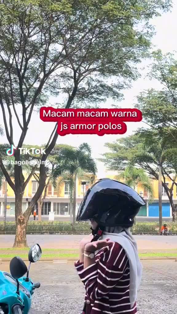 Helm JS Armor Half Face Warna DARK TEIL MET Original SNI Motorcycle Kaca Visor helm  half