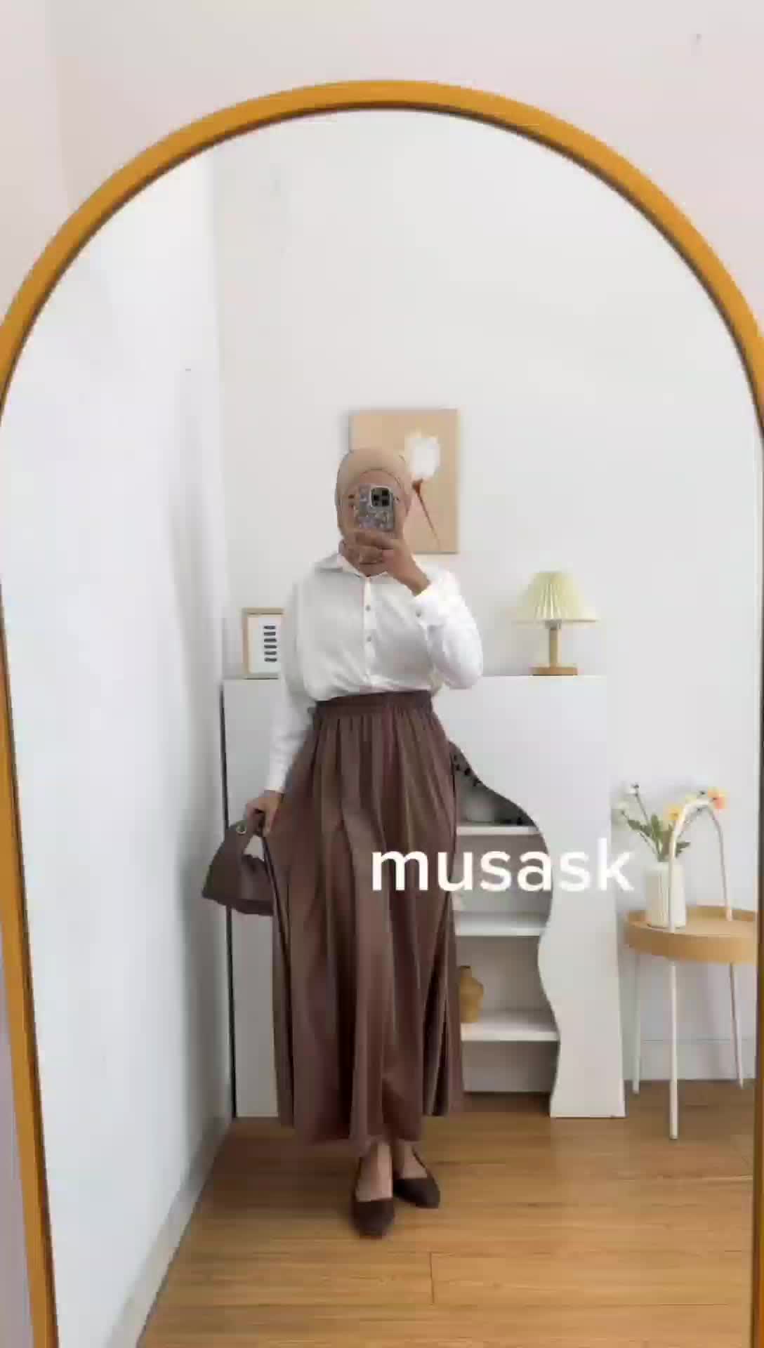 ROK PAYUNG POLOS / ROK PANJANG POLOS / MAXI SKIRT / FLARE SKIRT / KODE 092
