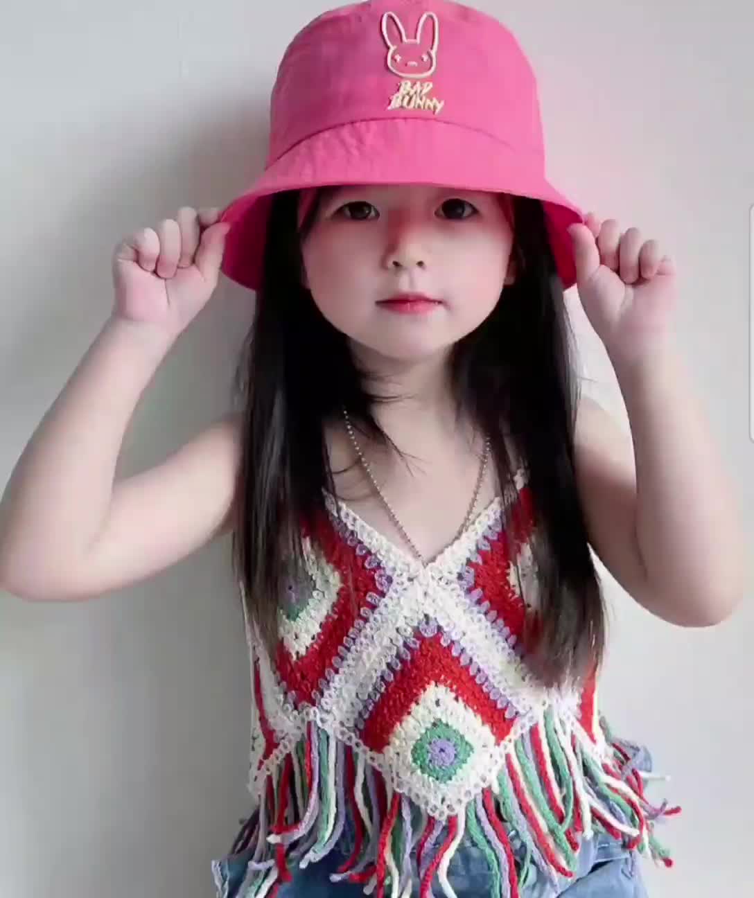 Topi Bucket Anak Kekinian Promo Terbaru Topi Anak Karakter Bad Bunny Lucu Perempuan Motif
