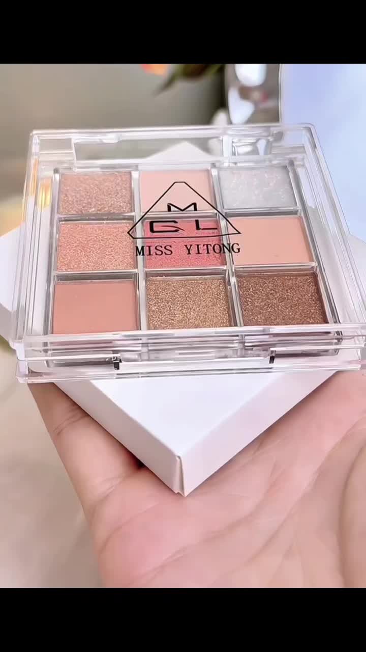 cod&ready Eyeshadow Palette 9 Warna Pigmented Glitter Matte ORIGINAL Korean Eyeshadow Palet Fashion Makeup Eyeshadow Pallet All In One Highliter Blush On Glitter celo beauty88