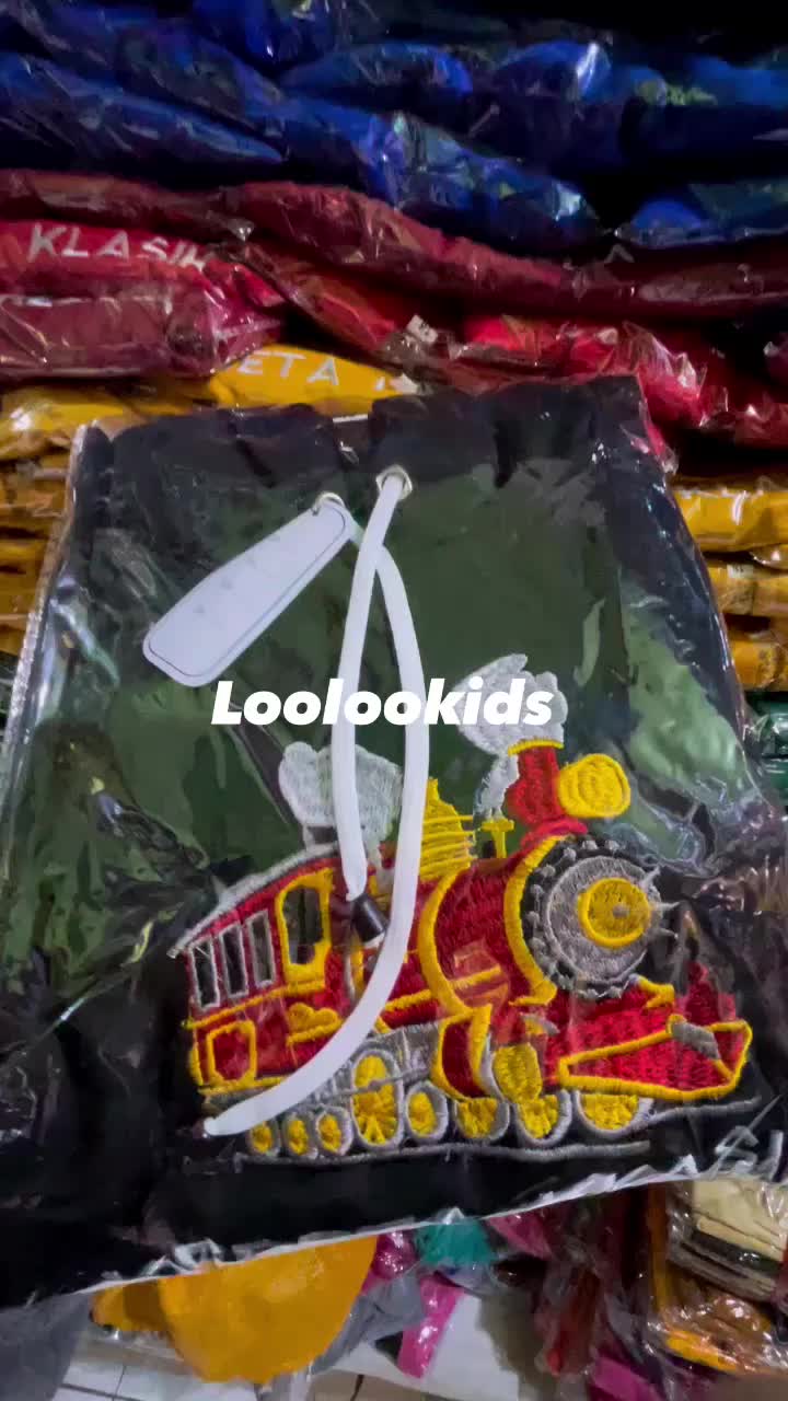 Jaket Hodie Anak 1-9 Tahun Bordir Kereta Klasik - Switer Hoodie Laki-laki Perempuan Lengan Panjang Model Terbaru - Sweater Kupluk Pria Wanita Terlaris