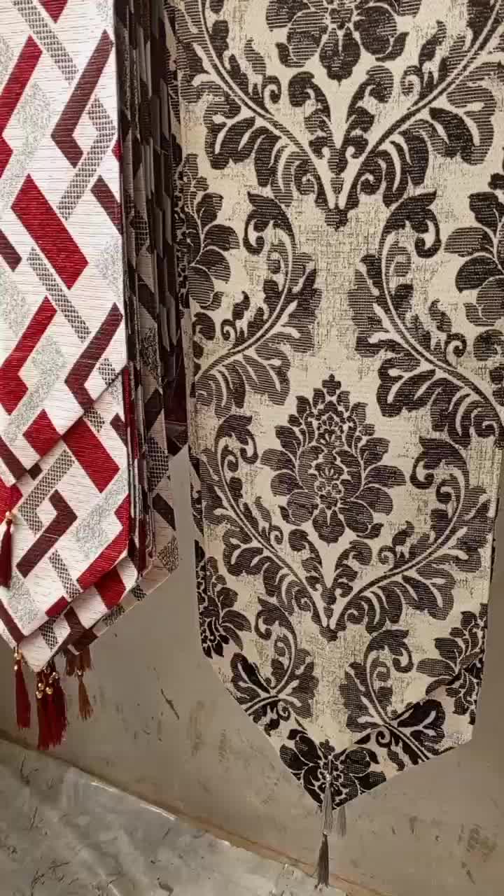 Taplak Meja Ruang Tamu Aestetic,Taplak Meja Tamu Cantik, Dekorasi Murah table runner