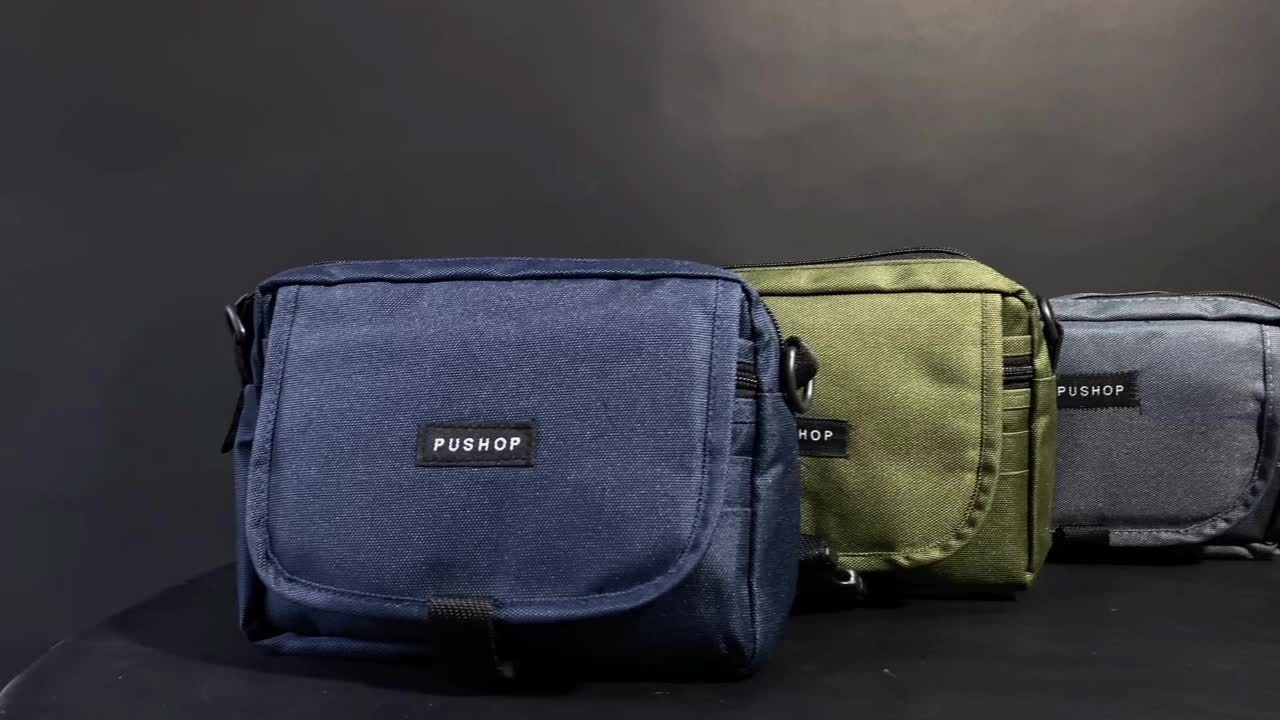 PUSHOP Tas Selempang Pria Wanita CHELSY - Slingbag Uniseks Sling bag Kasual Kanvas