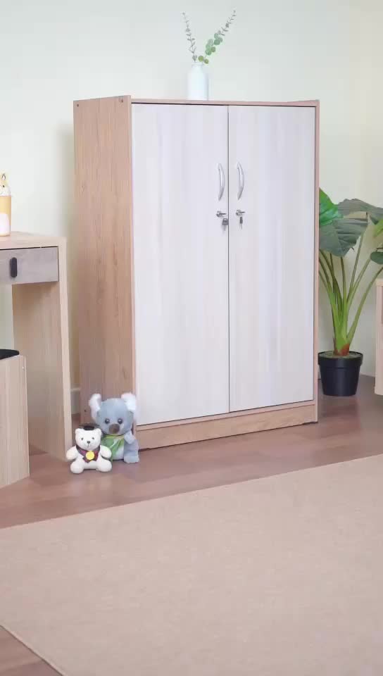 Furnicrush Lemari Pakaian Anak - Lemari Pakaian Kecil 2 Pintu - CAMILLE BL
