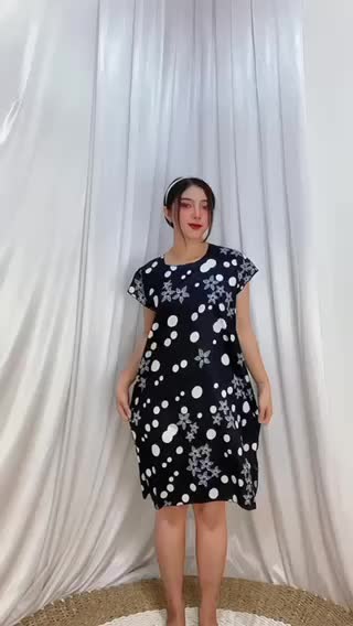 LGD - Daster Midi Bunga Pendek Rayon Ld 110 Etalase #4