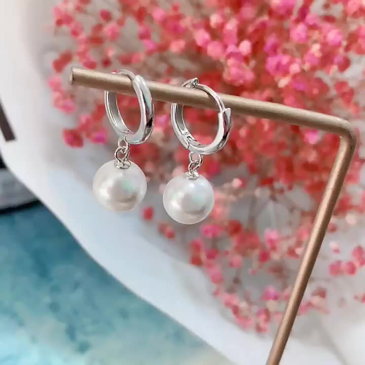 Noin Anting Model Mutiara Pearl Gaya Korea Trendy Elegan untuk Wanita ALE44
