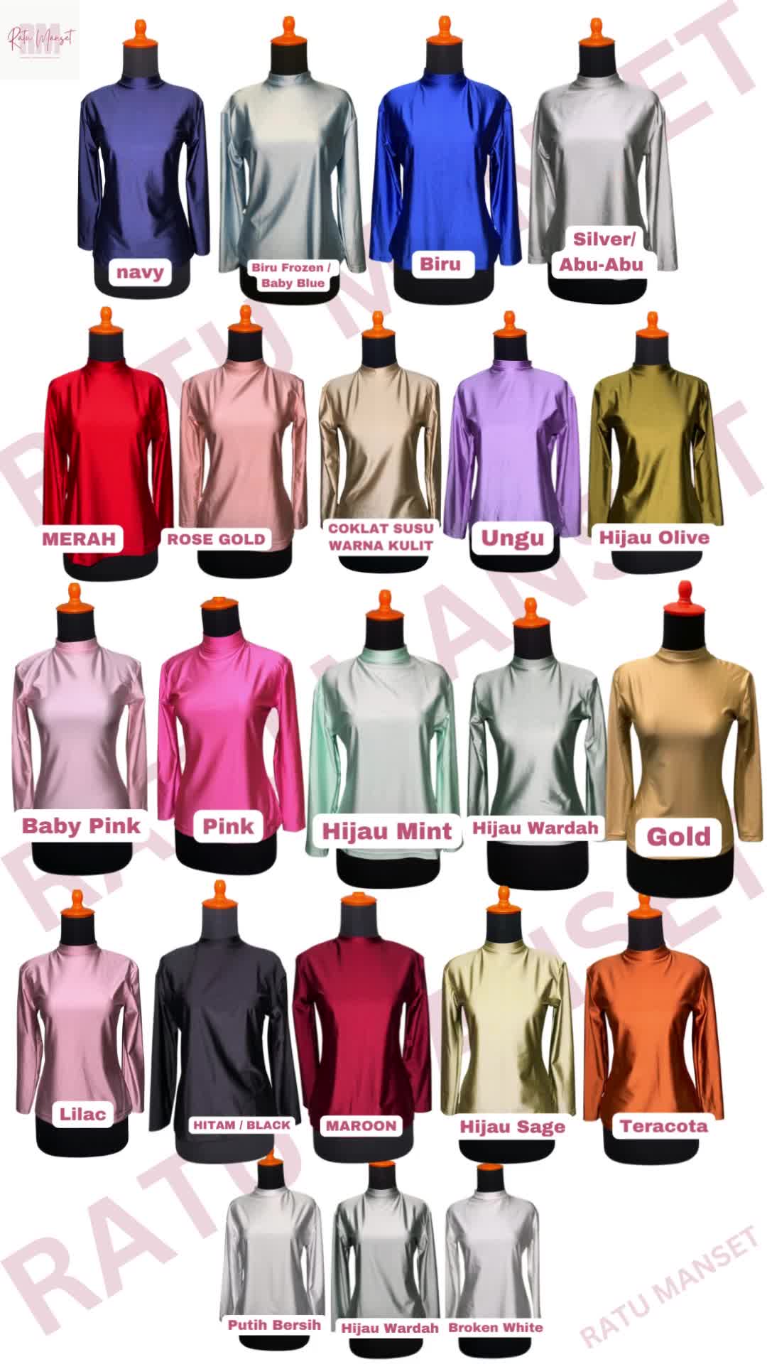 Manset Licra Premium Manset Lycra Gliter Inner Pengantin