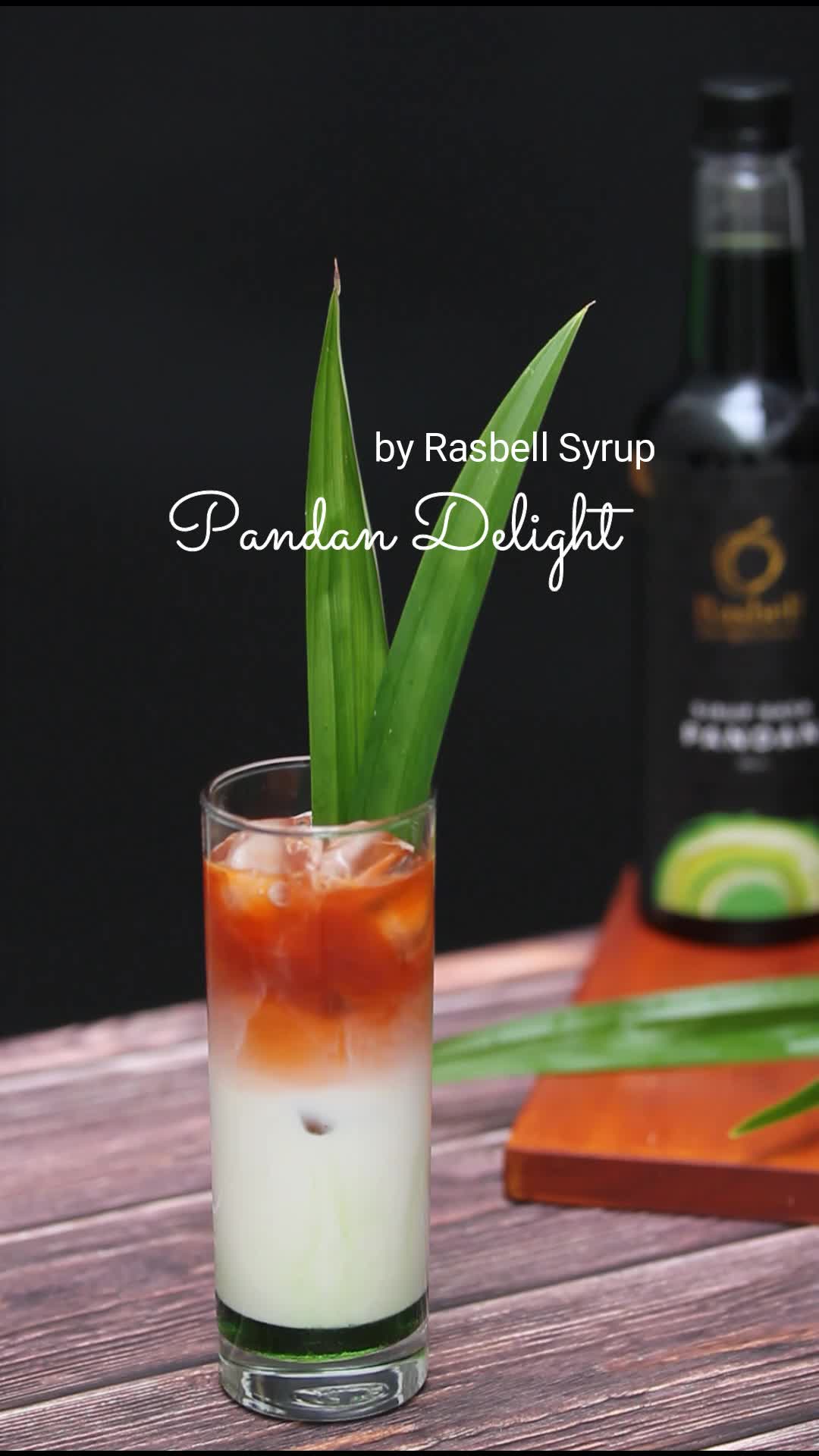 Rasbell Syrup 750ml Pandan - Sirup Rasbell Pandan