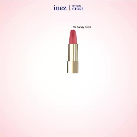 INEZ Lipstick Color Contour Plus Lipstik Matte Gloss Pewarna Bibir Lasting UV Protection Moisture Smooth Finish Halal