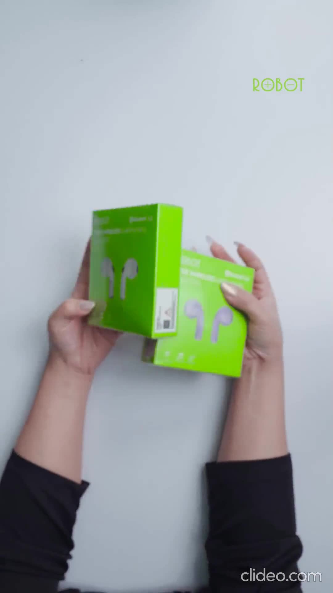 ROBOT TWS Wireless Earphone Airbuds T50S Original Smart TWS Headset Bluetooth Earbuds Full Bass WaterProof - Garansi 1 Tahun - Bisa COD