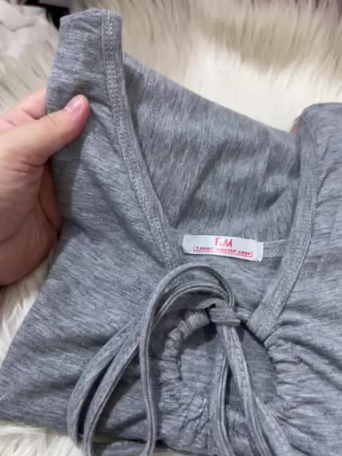 CROPTOP SERUT KOREA (FM-60) BAHAN SPANDEK BAJU WANITA