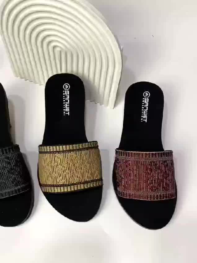 Sandal Flat Wanita Dewasa Selop Alora Tanpa Hak Terbaru Kekinian