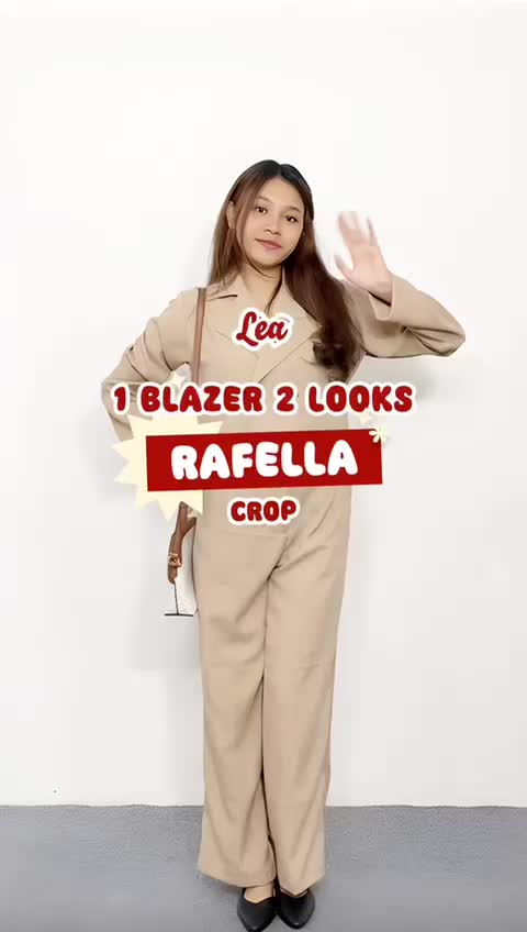 RAFELA CROP BLAZER - OUTER WANITA SEMIWOOL / LEA STORE