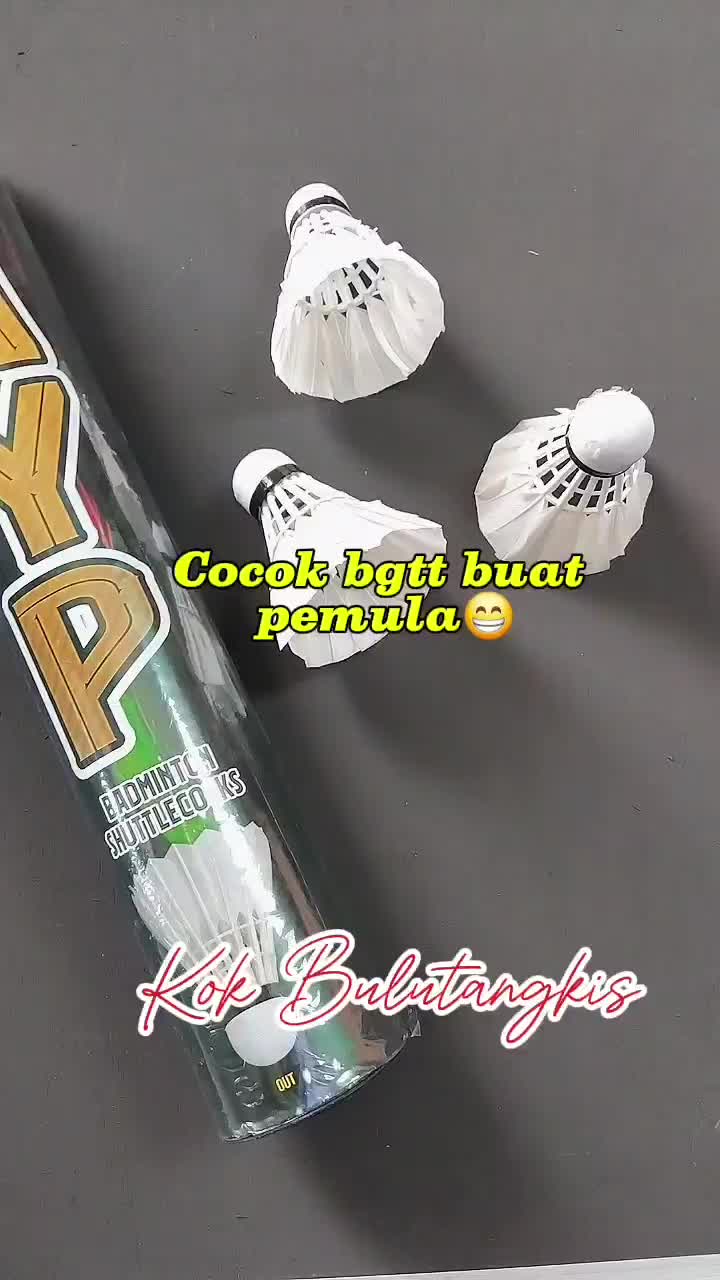 AYP Kok Bulutangkis AYP SHUTLECOCKS Murah Grosir - Isi 12 Pcs - Cocok untuk Pemula - Kok Berkualitas Tinggi untuk Badminton - Tidak Mudah Hancur dan Standar Baik - Harga Terjangkau