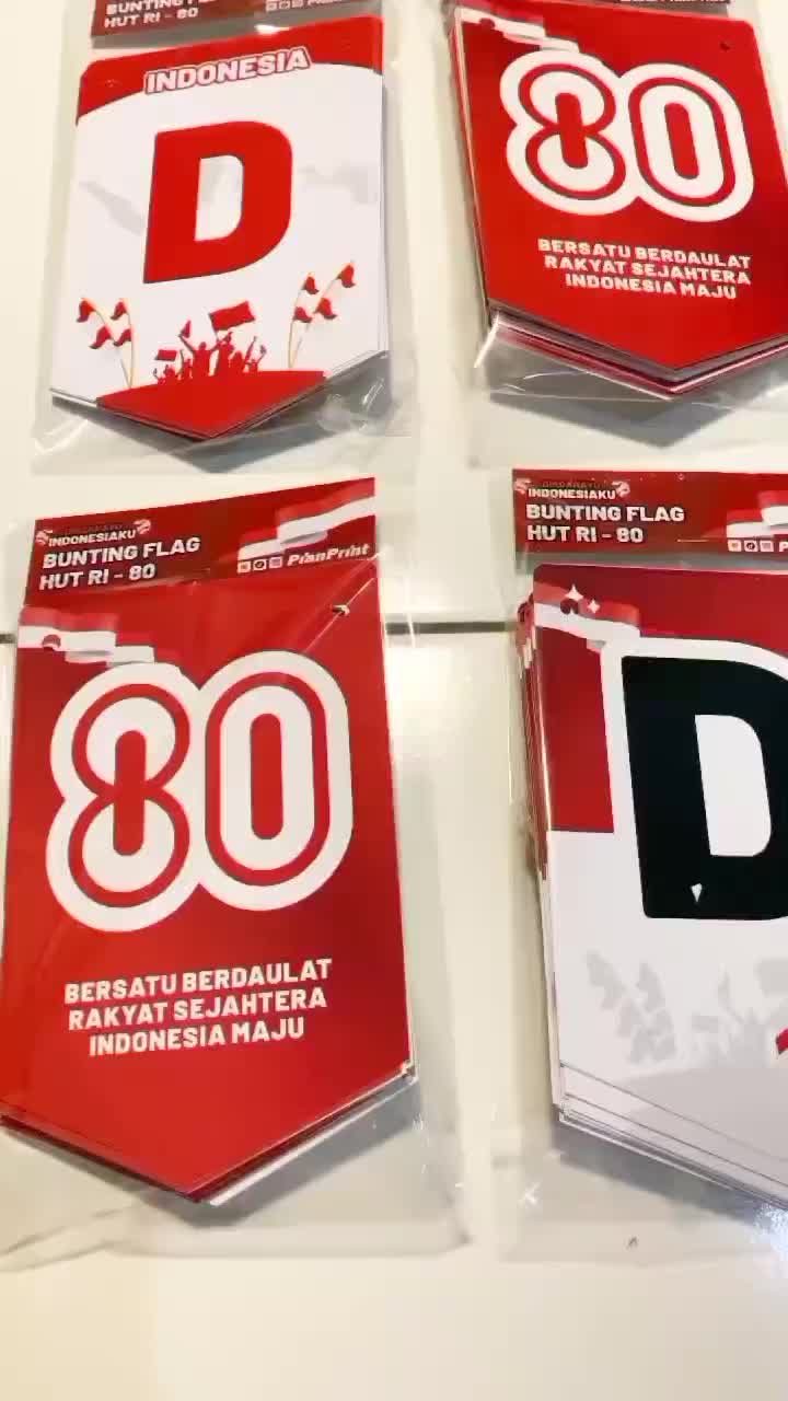 Bunting flag 17 agustus dirgahayu indonesia bunting flag hut ri ke 80