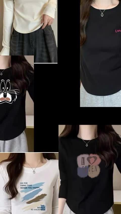 Baju Oblong Wanita Lengn Panjng/Bahan Spandek Distro Printing Premium/Lengan Panjang/Atasan /Baju Kasual//T-shirt
