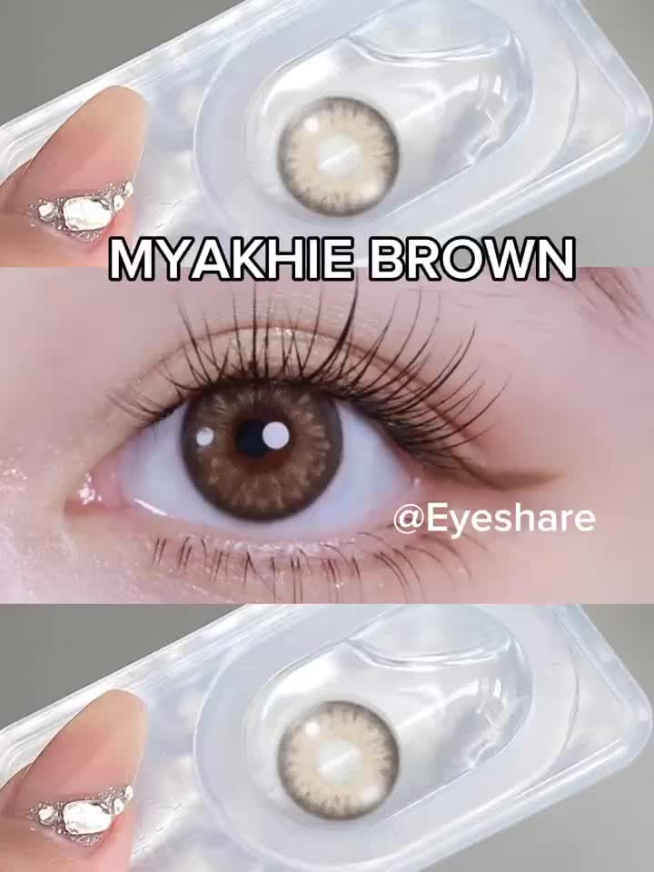 Eyeshare (COD) Softlens Minus Brown Softlen Lensa Mata Soflen Gray Contact Lens