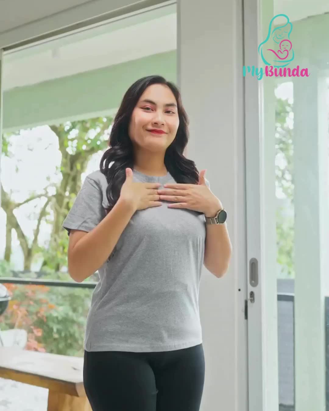 Kaos Busui Lengan Pendek Baju Busui Bukaan Kiri Kanan Nursing Wear Baju Menyusui Kekinian Jumbo Bunda