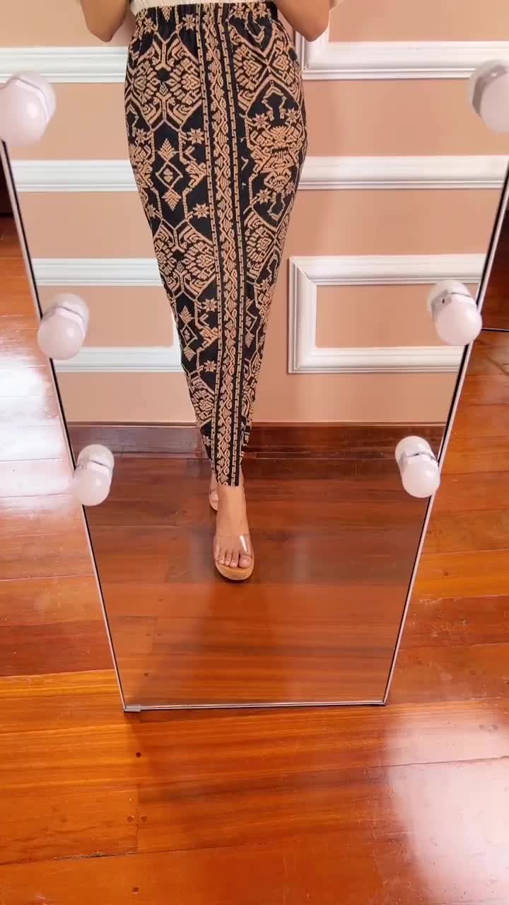 Rok / Kamen Jadi Knit Monochrome Stretch Songket Bali Bawahan Panjang Untuk Berkebaya
