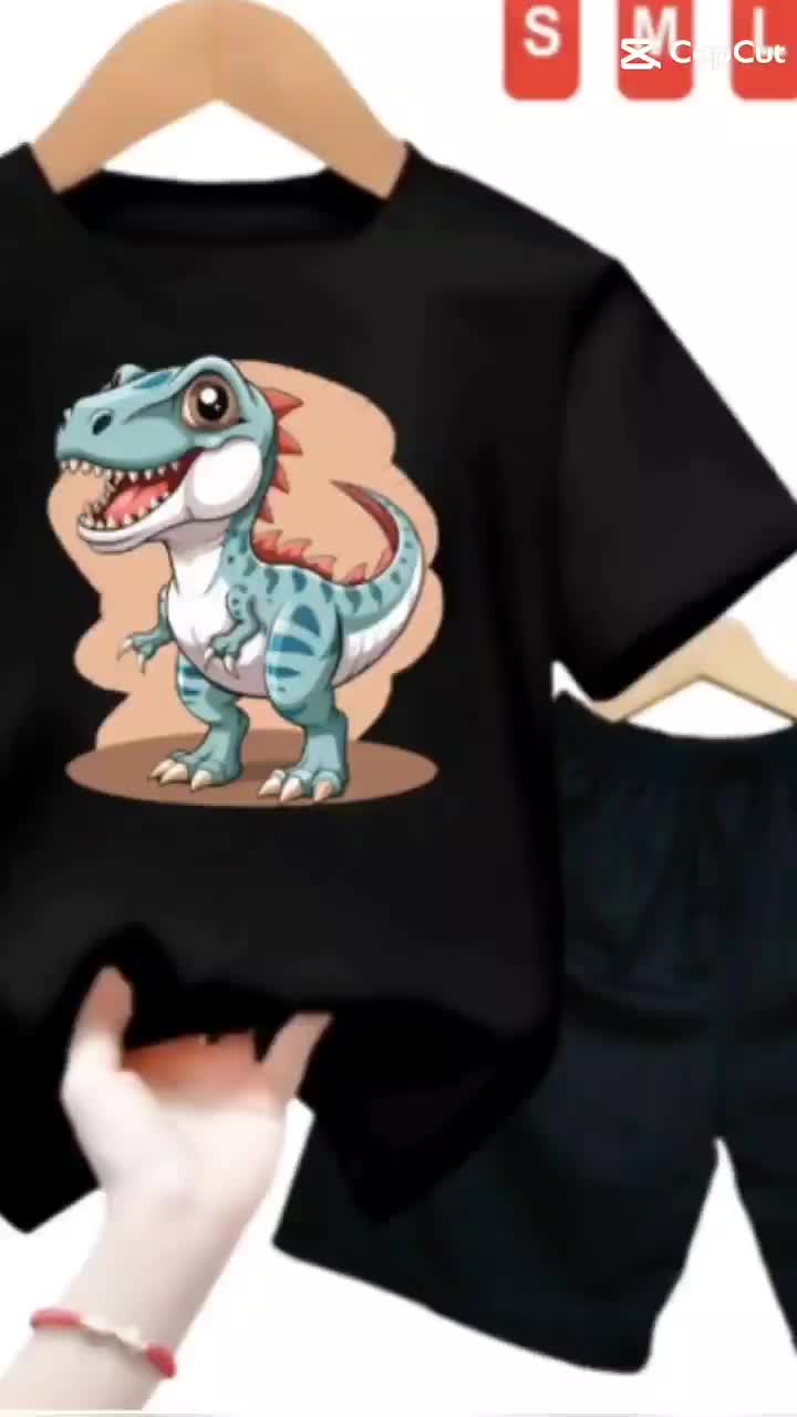 (Best seller) Setelan anak- anak cowok/cewek T-REX