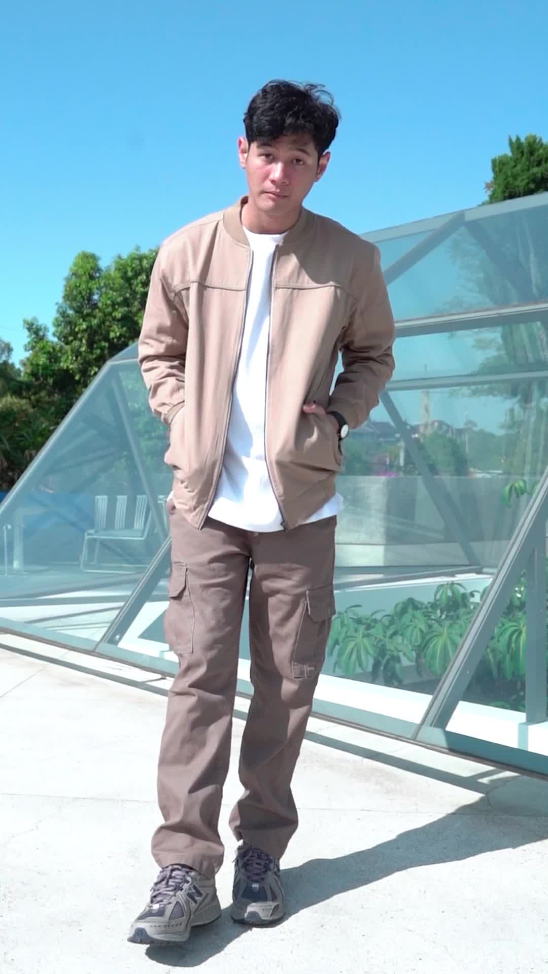 Coop Design - Alister Jaket Bomber Canvas Pria