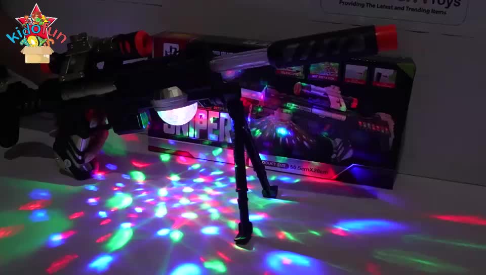 COD Tembak-Tembakan Mainan Anak Bisa Getar Lampu Suara & Laser Elektrik Baterai untuk Usia 3+ Tahun