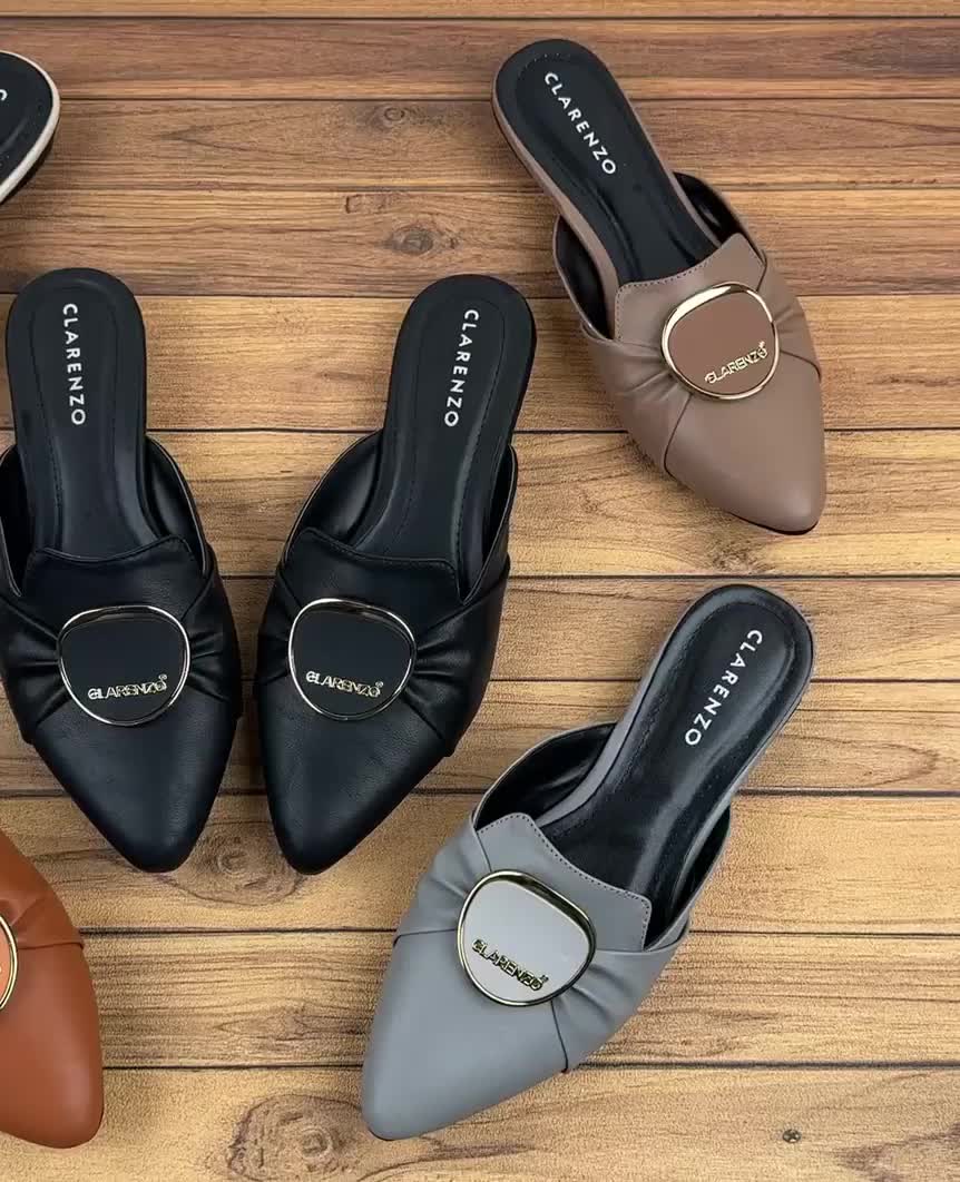 Clarenzo - Sepatu Sandal Mules Slip On Wanita Clarenzo's Signature Shoes - DM09